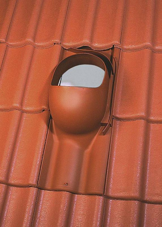 XL-проходной элемент XL-TIILI для цементно-песчаной черепицы Vilpe (Вилпе), зеленый