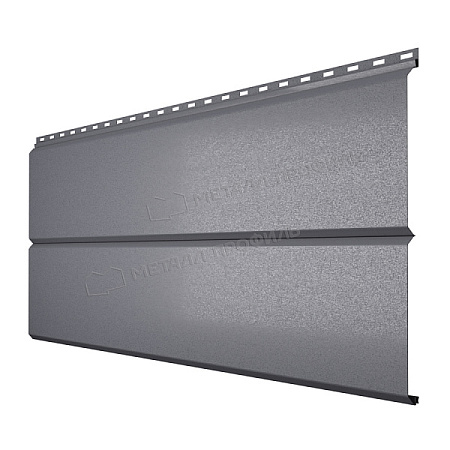 Металлический сайдинг Металл Профиль L брус XL Гладкий, 0.5 VALORI, Grey