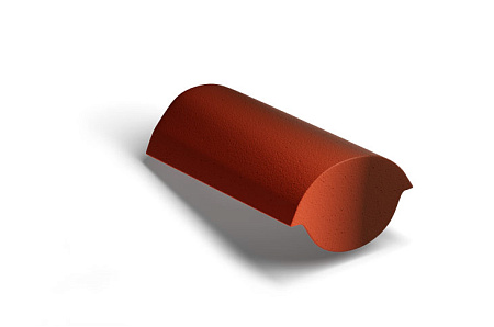 Конечная коньковая черепица Kriastak, кирпично-красный Antik