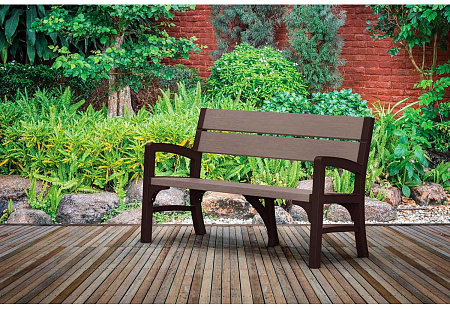Скамья двухместная Montero (WLF) Double seat bench Keter (Кетер), цвет графит
