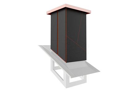 Кожух 4For Pipe Германия Штутгарт, 640х640 мм, медь