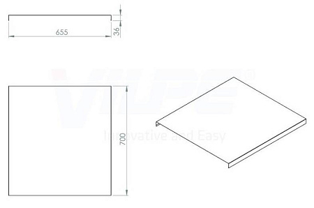 Дополнительный лист окантовки №1 Vilpe (Вилпе), кирпичный