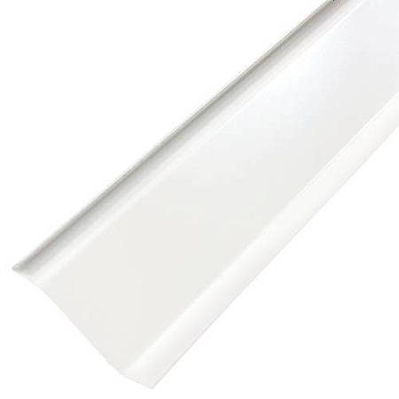 Пристенная планка (примыкание) 2000 мм РЕ Ral 9003 (белый)