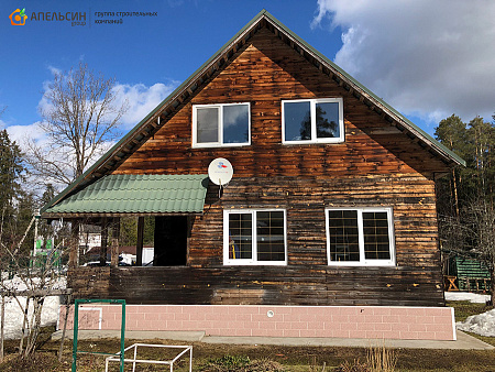 Реконструкция кровли и монтаж фасада в Вырице Реконструкция кровли и монтаж фасада в Вырице