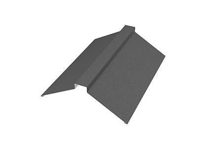 Конек плоский Aquasystem 0.45 PE MATT, Zn 140, длина 2 м, RAL 9005 черный