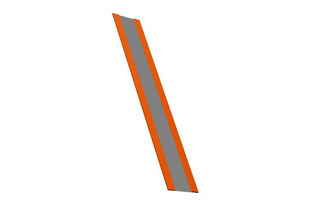 Крепежная планка жалюзи Grand Line Milan,Tokyo, 0,45 PE, RAL 2004 оранжевый