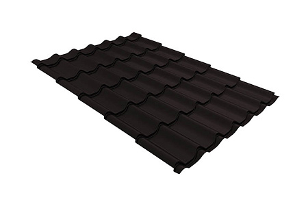 Волновой профиль Grand Line Classic, 0,45 PE, Zn 100, RAL 9005 черный янтарь