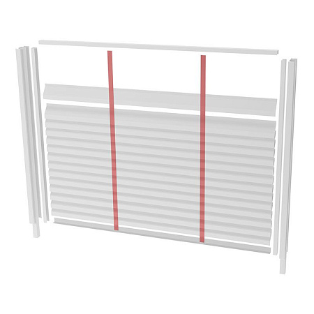 Крепежная планка жалюзи Grand Line Milan,Tokyo, 0,5 PurLite Мatt, RAL 9005 черный