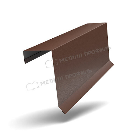 Планка торцевая кровельная FASTCLICK VALORI 0.5, 65х130х2000 Brown Планка торцевая кровельная FASTCLICK VALORI 0.5, 65х130х2000 Brown