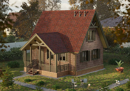 Ламинированная битумная черепица Docke Dragon EUROPA, Красный, 2,38 м2/уп