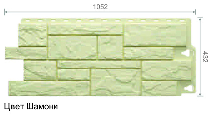 Фасадные панели Docke СТАНДАРТ Сланец, 930х406 мм, шамони