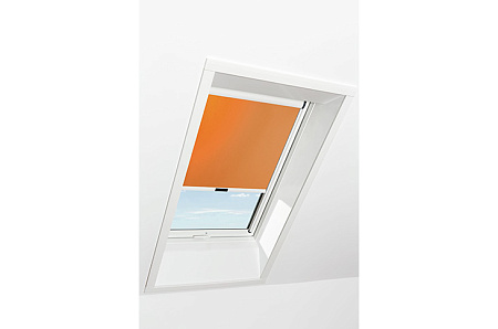 Штора рулонная дневного света Roto ZRE M в кассете, 94x140, оранжевая