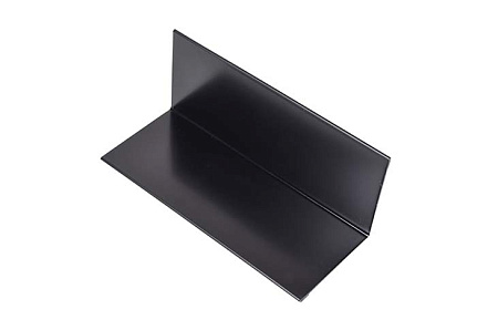 Угол внутренний простой, 100x100x3000 мм, RAL 9005 черный