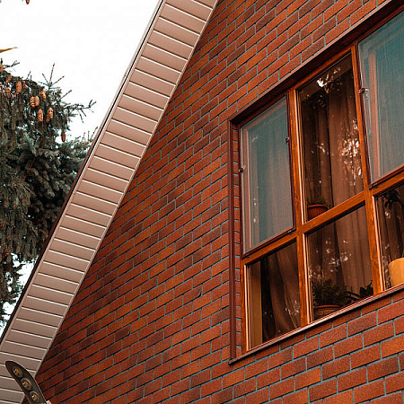 Фасадная плитка 1000х250 мм (2 кв.м/уп.) Технониколь Hauberk Кирпич, терракотовый