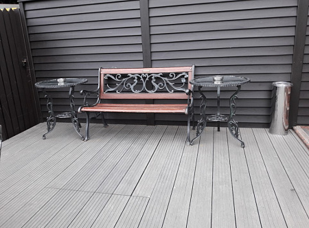 Террасная доска Смарт Terrapol / Террапол ДПК полнотелая без паза, 4000х130х24 мм, цвет слива