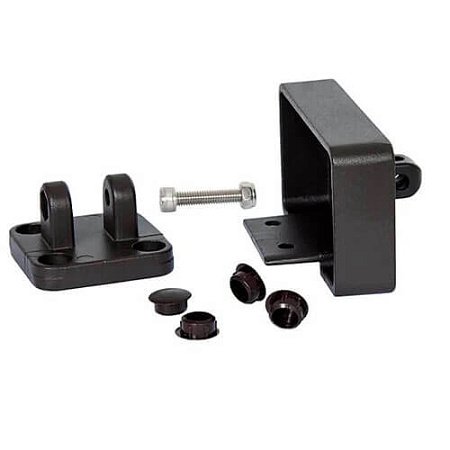 Крепление поворотное из алюминия POLIVAN DENPASAR для перил ДПК 78х48х85 мм, коричневый