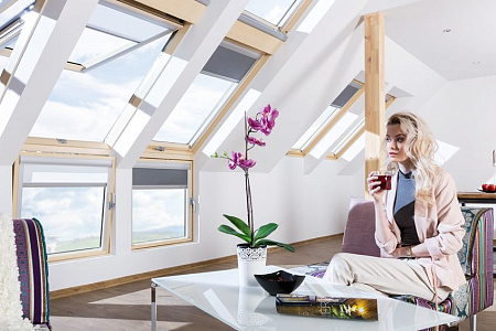 Карнизное окно Fakro / Факро BDL P2 (ручка справа), с комбинированной системой открывания, размер 78х75 Карнизное окно Fakro / Факро BDL P2 (ручка справа), с комбинированной системой открывания, размер 78х75