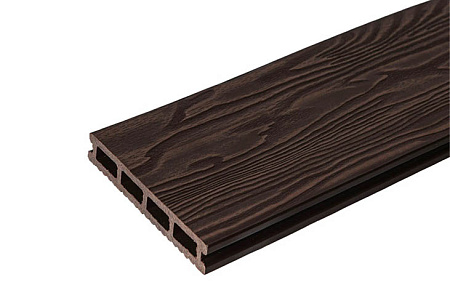 Террасная доска TalverWood, 6000x148x25 мм, вельвет / 3D фактура дерева, венге
