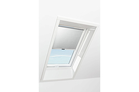 Штора рулонная дневного света Roto ZRS M, 65x118, светлая серая
