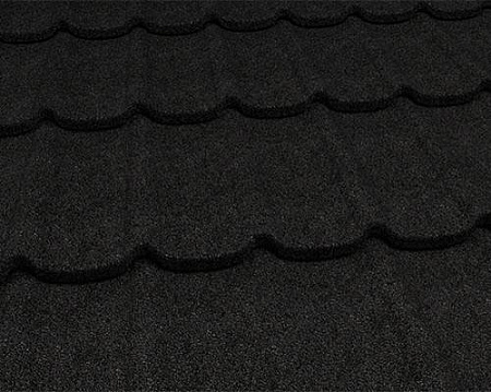 Композитная черепица Gerard Diamant, 1270x398мм, deep black