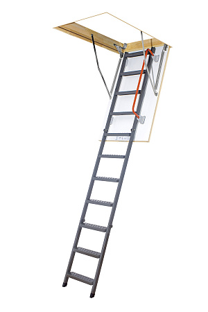 Чердачная лестница Fakro LMK металлическая с поручнем 60*120*280 см