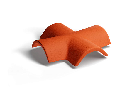 Х-образная черепица Kriastak, кирпично-красный