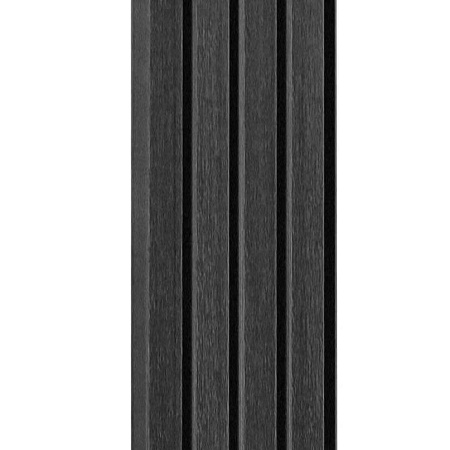 Стеновая панель CM Wall, 4000x219x26 мм, black wood (черное дерево)