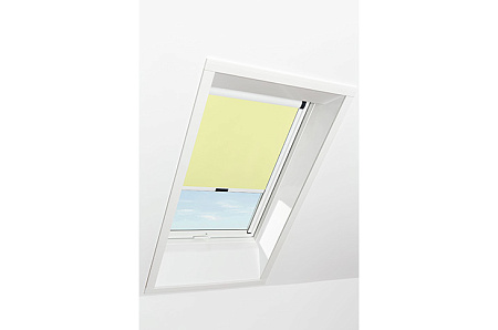 Штора рулонная затемняющая Roto ZRV M, 65x98, желтая