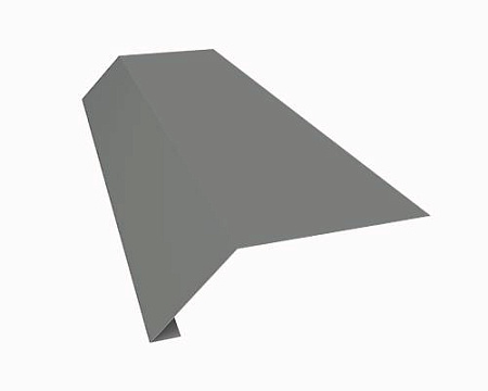 Карнизная планка (капельник), 2000 мм РЕ Ral 7005 (серый)