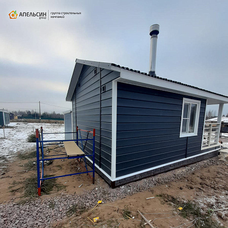 Монтаж фасада сайдингом и фасадными панелями Grand LIne в КП Рощинский хутор