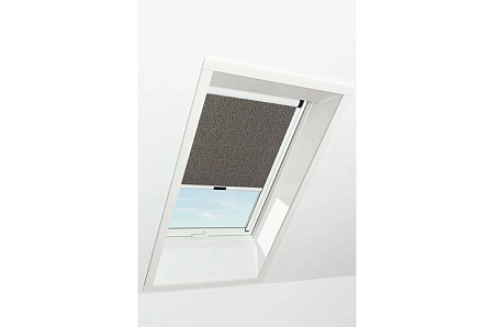 Штора рулонная затемняющая Roto ZRV M, 134x98, круги коричневый