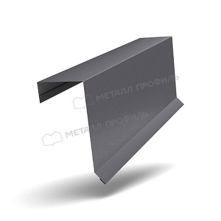 Планка торцевая кровельная FASTCLICK VALORI 0.5, 65х130х2000 Grey