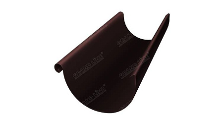 Желоб водосточный полукруглый 150 мм Гранд Лайн Grand Line PU, длина 3.0 м, цвет Ral 8017 (коричневый)