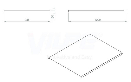 Дополнительный лист окантовки №2 Vilpe (Вилпе), коричневый