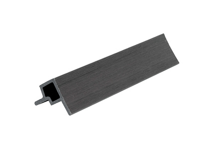Угловой элемент из ДПК CO-EX MIX для фасадной панели 53x57x3600 мм, цвет grey dark