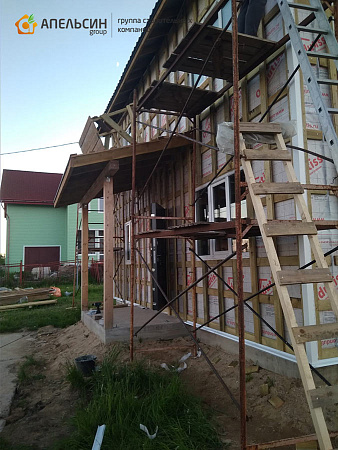 Монтаж фасада сайдингом Docke в д. Лесколово