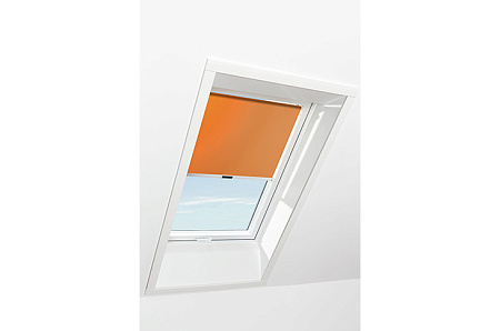 Штора рулонная дневного света Roto ZRS M, 94x118, оранжевая