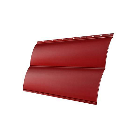 Металлический сайдинг Гранд Лайн / Grand Line профиль Блок-хаус new, Satin 0.5, цвет Ral 3011 (красно-коричневый)