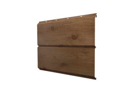 Металлический сайдинг Гранд Лайн / Grand Line профиль ЭкоБрус новый, PurPro 0,5 матовый с пленкой, RAL 9005 черный