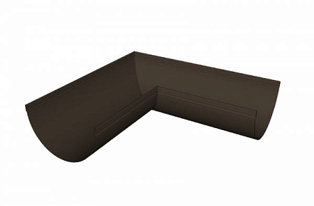 Желоб угловой 135°, D150 мм, Zn + порошк.покраска, цвет RR 32 (темно-коричневый)