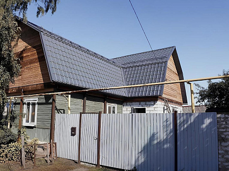 Металлочерепица Гранд Лайн / Grand Line, коллекция Kamea, 0,5 Satin Zn 140, цвет RAL 7004 (сигнально-серый)