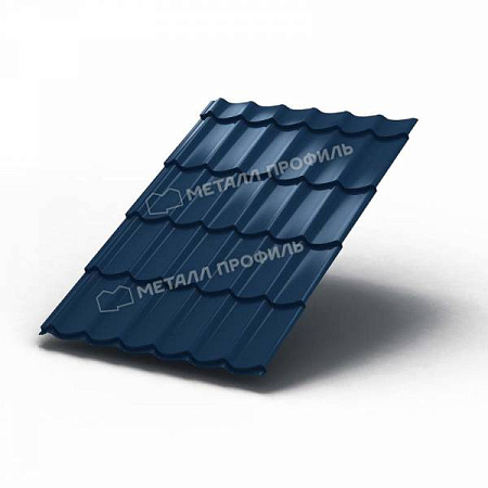 Металлочерепица Металл Профиль (Ламонтерра, Ламонтерра X, Макси), PURETAN 0.5, синий RR35