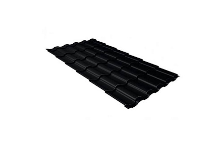 Волновой профиль Grand Line Kredo, 0,45 PE, Zn 100, RAL 9005 черный янтарь