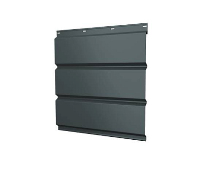 Софит металлический без перфорации Grand Line / Гранд Лайн, PE 0.45, цвет Ral 7005 (серая мышь)
