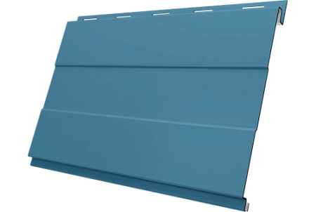 Металлический сайдинг Гранд Лайн / Grand Line профиль Вертикаль проф, Drap ТХ 0.45 с пленкой, RAL 5024 (пастельно-синий)