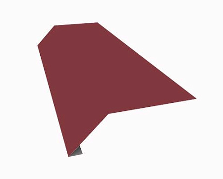 Карнизная планка (капельник), 2000 мм РЕ Ral 3005 (вишня) Карнизная планка (капельник), 2000 мм РЕ Ral 3005 (вишня)