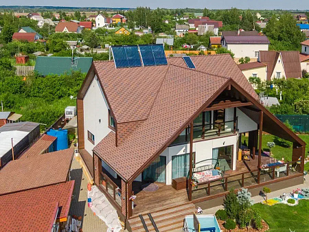 Гибкая черепица Технониколь Shinglas Ультра Фокстрот, кедр, 3 м2/упак