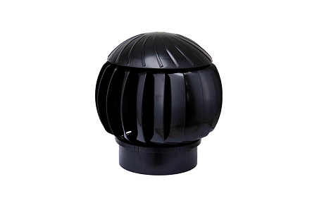 Ротационная вентиляционная турбина GERVENT D160 мм, RAL 9005 черный