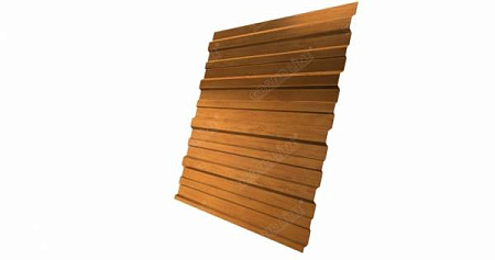 Профнастил С10А Гранд Лайн / Grand Line 0.45 Print premium Zn 140, цвет Golden Wood (Золотой дуб)