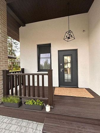 Ступень полнотелая TalverWood 3D фактура дерева, 4000х320х25, графит